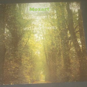 Mozart Violin Concerto No. 5  Adagio and Divertimento Tibor Varga  Maritim lp EX