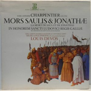 Musica Polyphonica / LOUIS DEVOS Charpentier – Mors Saulis & Jonathae ERATO LP