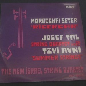 New Israeli Quartet – Mordecai Seter / Josef Tal / Tzvi Avni RCA LP ED1 RARE !