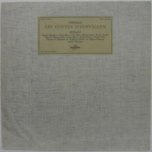 Offenbach – Les Contes D’Hoffmann Extraits LP Andre Cluyens Columbia FCX 30164
