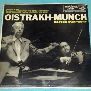 Oistrak / Munch Ernest Saint-Saens Berlioz RCA LM 1988 LP 50’s