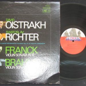 Oistrakh / Richter Violin Sonatas Franck – Brahms . Melodiya Angel lp