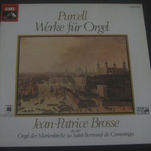 PURCELL Works for Organ / Brosse EMI 1C 065-14 183 Q GATEFOLD LP EX