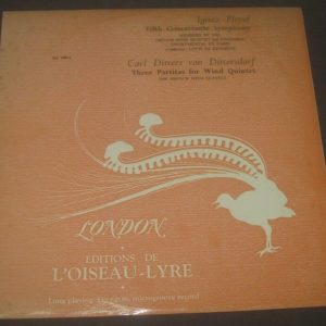 Pleyel – 5th Concertante von Dittersdorf – 3 Partitas  L’Oiseau-Lyre OL 50014 LP