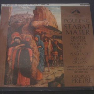 Poulenc Stabat Mater Crespin Pretre HMV ALP 2034 LP ED1 EX