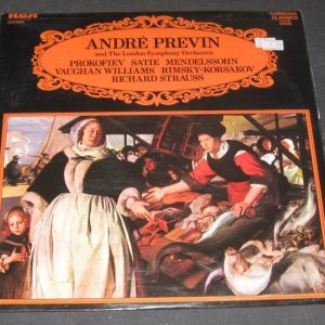 Previn – Piano : Satie ,  Mendelssohn,  Korsakov , Strauss ,  Prokofiev . RCA lp