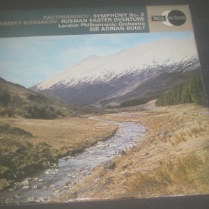 RACHMANINOV Symphony 3 RIMSKY-KORSAKOV Russian Easter Overture BOULT Decca LP