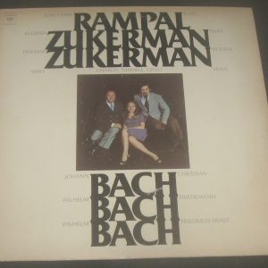 RAMPAL ZUKERMAN TUNNELL – BACH Flute Violin Viola Cello Columbia M 33310 lp