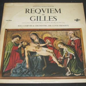 REQUIEM DE GILLES Sautereau Mallabrera Corazza Depraz ERATO LDE 3353 lp Israel