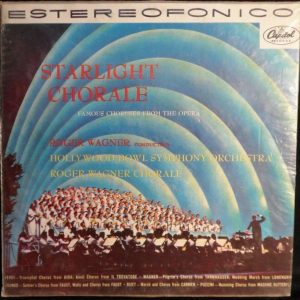 ROGER WAGNER CHORALE  HOLLYWOOD BOWL Symphony Orchestra STARLIGHT CHORALE LP