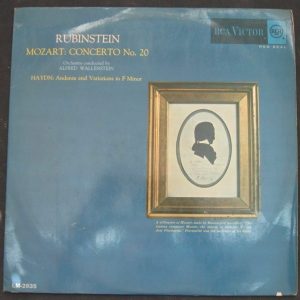 RUBINSTEIN / Mozart – Concerto N. 20 & Haydn WALLENSTEIN RCA LM ISRAEL ED1 lp