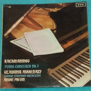 Rachmaninov ‎– Piano Concerto No.3 Ashkenazy Previn PAX ( Decca SXL ) LP ED1
