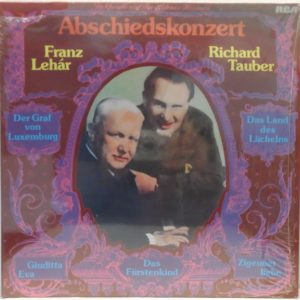 Richard Tauber / Franz Lehar – Abschiedskonzert LP RCA RL 30337 Vocal Classical