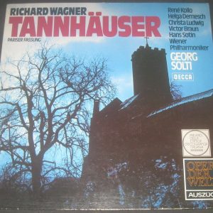 Richard Wagner Tannhäuser (Pariser Fassung) Auszüge Solti Decca 6.41850 LP EX