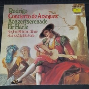 Rodrigo – Concerto Serenade For Harp Behrend Zabaleta DGG 2535 170 lp EX