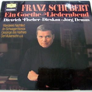 SCHUBERT Ein Goethe Liederabend Dietrich Fischer-Dieskau Jorg Demus DGG 2535 104