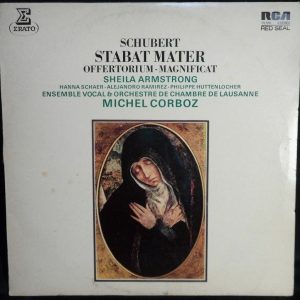 SCHUBERT – Stabat Mater Offertorium  Magnificat SHEILA ARMSTRONG LP ERATO 71262