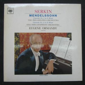 SERKIN – MENDELSSOHN PIANO CONCERTOS ORMANDY CBS MONO lp