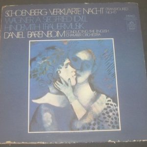 Schoenberg – Wagner – Hindemith / Daniel Barenboim Angel ‎ S 36484 LP