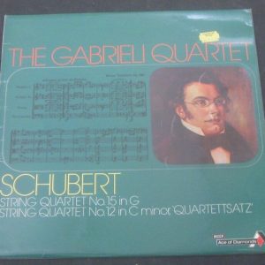 Schubert String Quartet No. 15 / 12 The Gabrieli Quartet DECCA SDD 512 LP EX