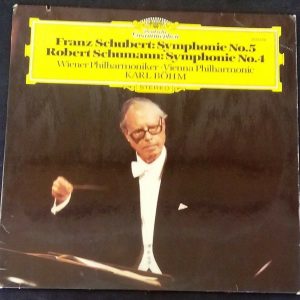 Schubert Sym # 5 / Schumann Sym  # 4  Bohm DGG  2531 279 Germany LP EX
