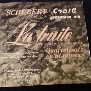 Schubert The Trout Quartettsatz  Perlemuter Pascal Quartet  MMS-2203 LP ED1 EX