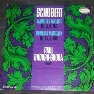 Schubert – Wanderer Fantasie Etc  Badura-Skoda  Westminster XWN 19110 LP EX