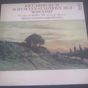 Schumann Symphony 3 Rhenish Riccardo Muti EMI CFP 4395 lp EX