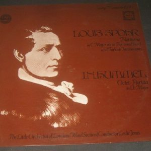 Spohr Notturno / Hummel Octet-Partita Leslie Jones  Oryx Romantic 1830 LP EX