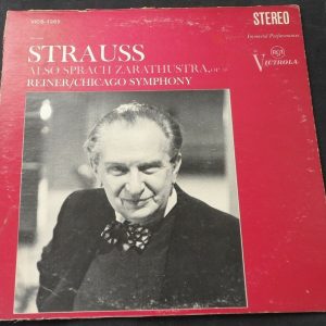 Strauss Also Sprach Zarathustra  Chicago Symphony Reiner  RCA VICS 1265 USA LP