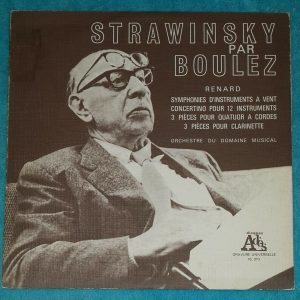 Strawinsky par Boulez Disques Ades 16.010 LP France Rare !