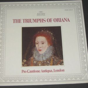 THE TRIUMPHS OF ORIANA Pro Cantione Antiqua PARTRIDGE Archiv 2533 347 lp EX