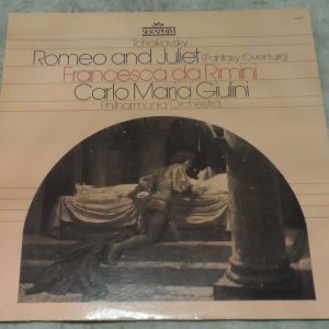 Tchaikovsky Romeo And Juliet Overture Da Rimini Giulini Seraphim lp EX