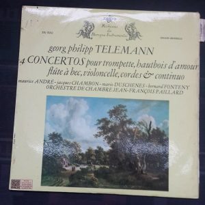 Telemann  4 Concertos  Jean-Francois Paillard Erato STU 70252 lp