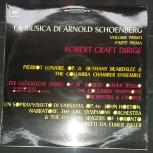 The Music Of Arnold Schoenberg Robert Craft  CBS S 72120  lp EX