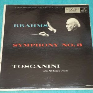 Toscanini – Brahms Symphony No. 3 RCA LM 1836 lp 1954 EX