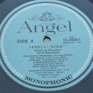 Verdi – Aida Serafin Callas  3 LP Box EX Angel 3525 C/L USA