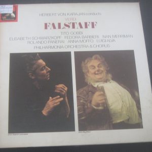 Verdi ‎– Falstaff   Karajan Gobbi Schwarzkopf  HMV EMI SLS 5037  3 LP BOX EX