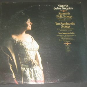 Victoria De Los Angeles Spanish And Sephardic Folk Songs Angel S-36716 LP EX