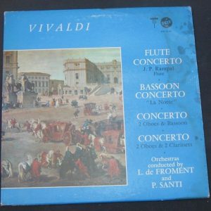 Vivaldi: Flute , Bassoon , Oboe , Clarinet Concertos Rampal / Bianchi VOX lp