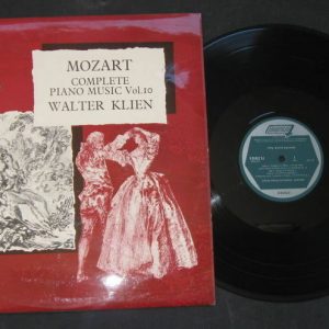 WALTER KLIEN Mozart Complete Piano Music Vol 10   turnabout  vox lp
