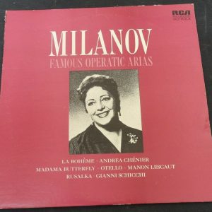 Zinka Milanov Famous Operatic Arias Basile RCA  VICS 1198 LP EX