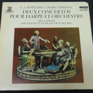 2 Concerti For Harp & Orchestra Laskine Paillard Boieldieu Krumpholtz LP EX