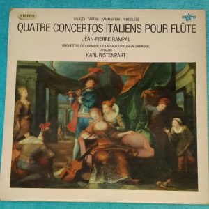 4 Flute Concertos Rampal Ristenpart Vivaldi Tartini Etc Erato STE 50184 LP EX