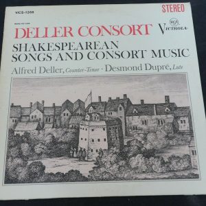 Alfred Deller / Desmond Dupre Shakespearean Songs And Consort Music Rca lp ex