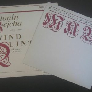 Antonin rejcha – Wind Quintets REJCHA QUINTET SUPRAPHON 59 663 LP