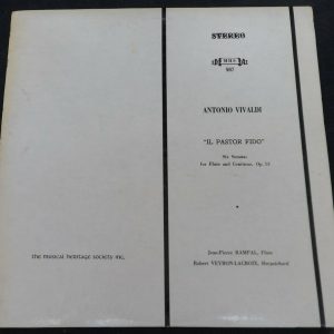 Antonio Vivaldi 6 Sonatas Il Pastor Fido Rampal Veyron-Lacroix MHS 987 lp ex