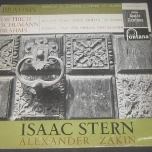 BRAHMS / SCHUMANN Violin / Piano Sonatas STERN / ZAKIN FONTANA 699.048 lp