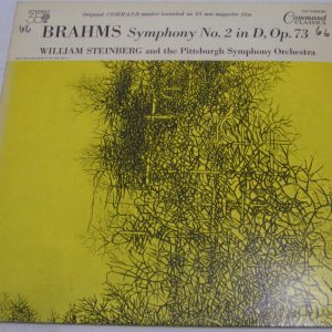 BRAHMS Symphony no. 2 in D William Steinberg Pittsburgh Symphony Orch COMMAND