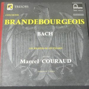 Bach Brandenburg Concertos 5 , 3 , 4 SOLISTES DE STUTTGART / COURAUD FONTANA lp